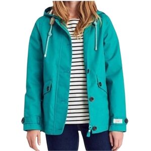 Joules Coast Emerald Green Waterproof Coat 4